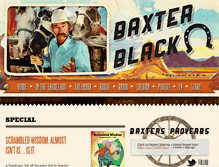 Tablet Screenshot of baxterblack.com